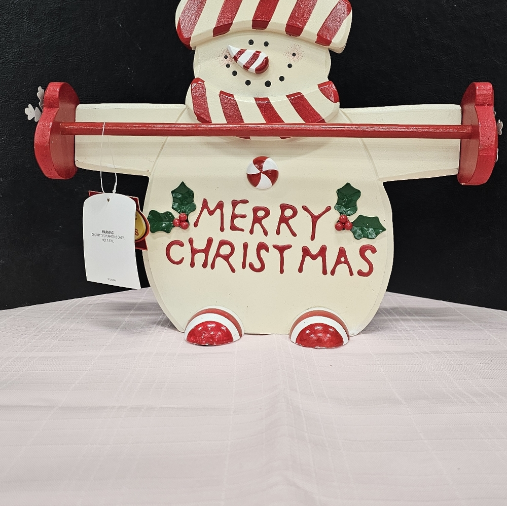 New Snowman Candy Cane Holder